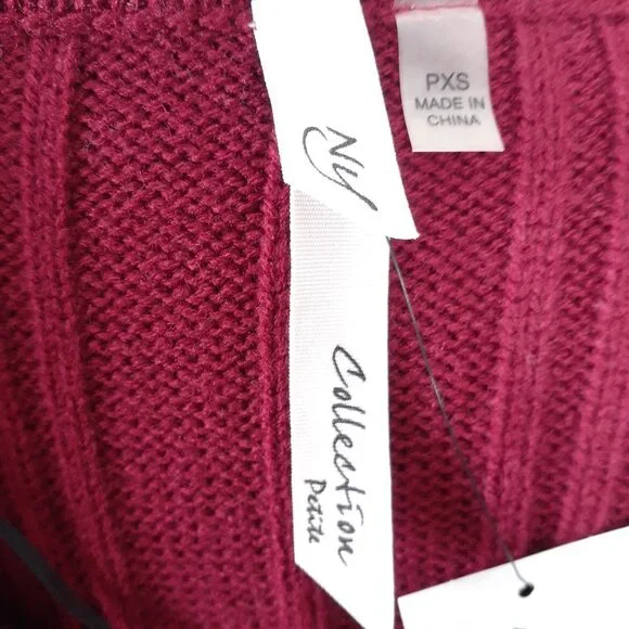 NY Collection Knit Dress PXS Ruby 210A - Picture 5 of 7